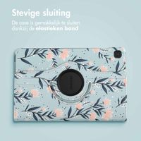 imoshion 360° Draaibare Design Bookcase Samsung Galaxy Tab S6 Lite (2020/2022/2024) - Flowers