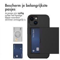 imoshion Backcover met pasjeshouder Apple iPhone 15 - Zwart