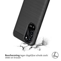 imoshion Brushed Backcover Samsung Galaxy A36 - Zwart