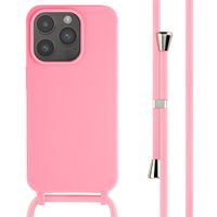 imoshion Siliconen hoesje met koord iPhone 15 Pro - Roze