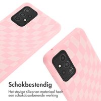 imoshion Siliconen design hoesje met koord Samsung Galaxy A52(s) (5G/4G) - Retro Pink