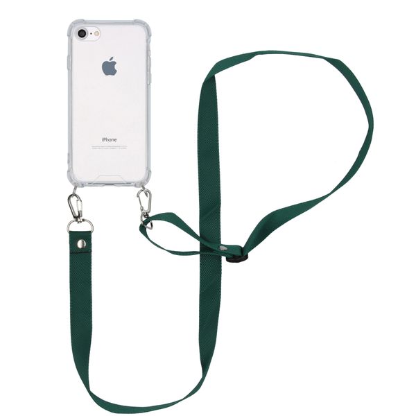 imoshion Backcover met koord - Nylon iPhone SE (2022 / 2020) / 8 / 7 - Groen