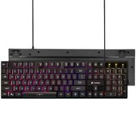 imoshion Gaming Keyboard met RGB lichten - Bedraad gaming toetsenbord met USB-A aansluiting - QWERTY - Zwart