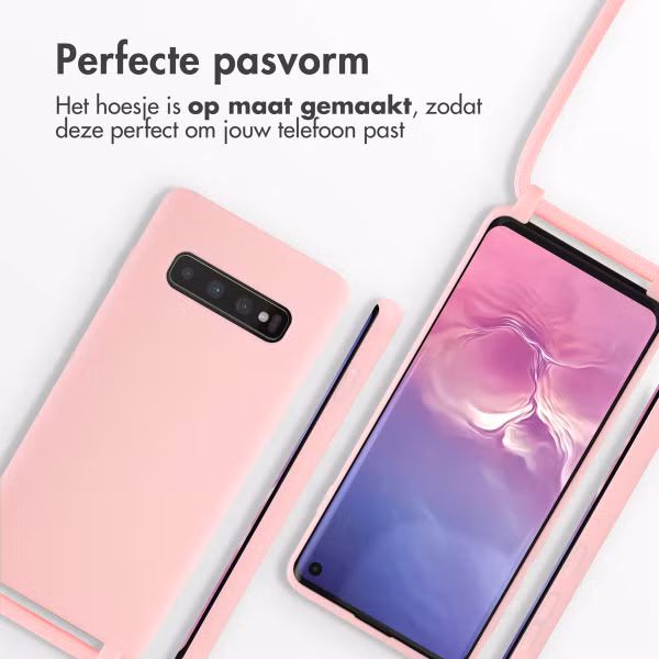 imoshion Siliconen hoesje met koord Samsung Galaxy S10 - Roze