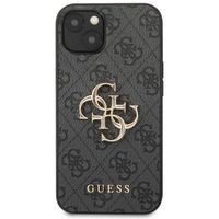 Guess 4G Metal Logo Backcover Apple iPhone 13 - Grijs