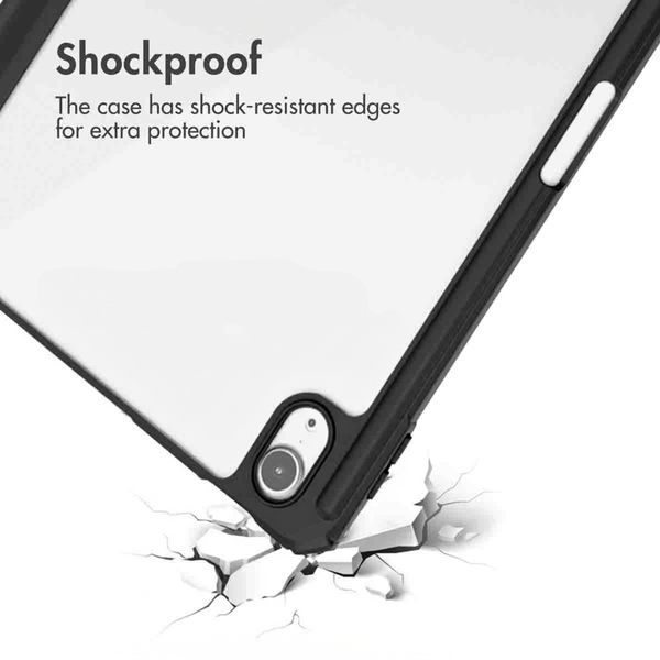 imoshion Trifold Hard Case Book Cover Apple iPad Air 11 inch (2026) M4 / (2025) M3 / (2024) M2 / Air 5 (2022) / Air 4 (2020) - Black