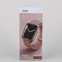 Uniq Aspen Braided bandje Apple Watch Series 1 t/m 11 / SE / Ultra (44/45/46/49 mm) - Grapefruit Pink