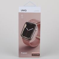 Uniq Aspen Braided bandje Apple Watch Series 1 t/m 10 / SE / Ultra (2) (44/45/46/49 mm) - Grapefruit Pink