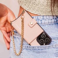 Dutchies MagSafe Backcover met pashouder Apple iPhone 12 (Pro) - Beige