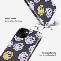 Selencia Vivid Backcover met MagSafe Apple iPhone 14 - Wavy Smiley Green