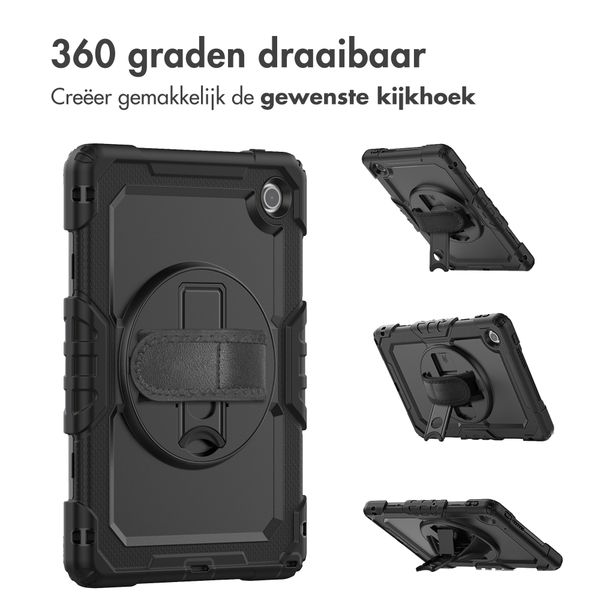 Accezz Rugged Backcover met schouderstrap Lenovo Tab (2025) - Zwart