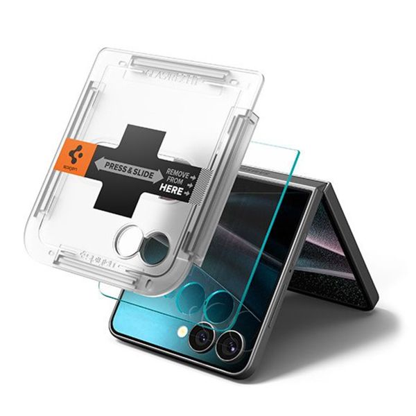 Spigen GLAStR EZ Fit Screenprotector 2 Pack + Applicator Samsung Galaxy Z Flip 7