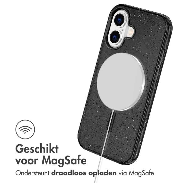 imoshion Sparkle Backcover met MagSafe Apple iPhone 16 - Glitter Zwart