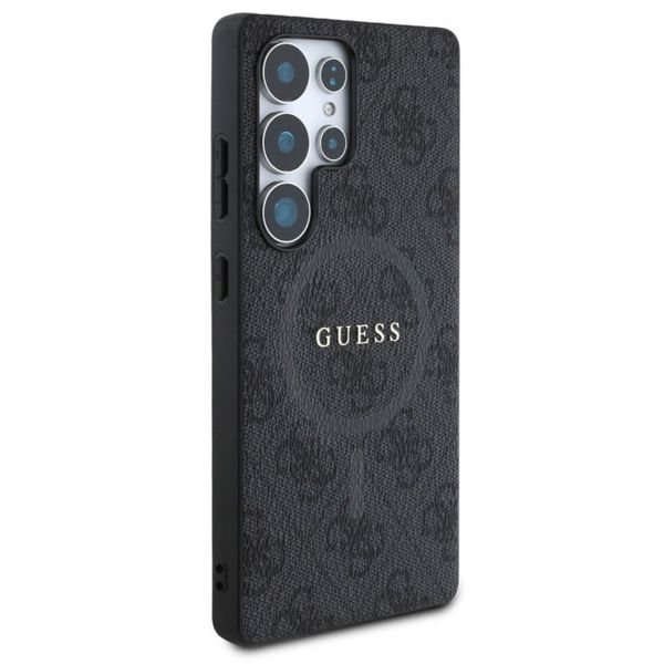 Guess Classic 4G Logo Backcover met MagSafe Samsung Galaxy S25 Ultra - Zwart