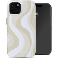 Selencia Vivid Back Cover with MagSafe Apple iPhone 15 - Desert Waves Beige