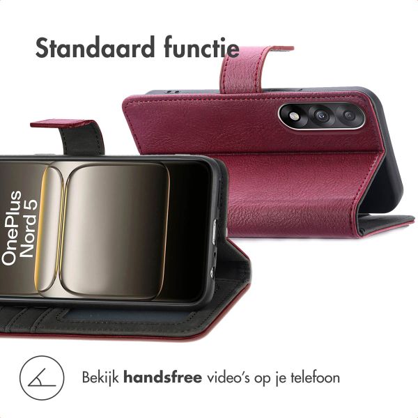 imoshion Luxe Bookcase OnePlus Nord 5 - Bordeaux