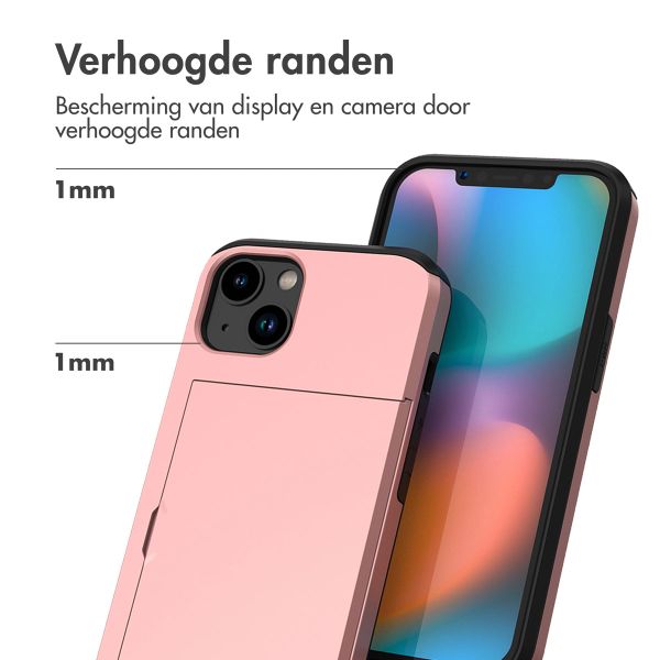 imoshion Backcover met pasjeshouder Apple iPhone 14 - Rosé Goud