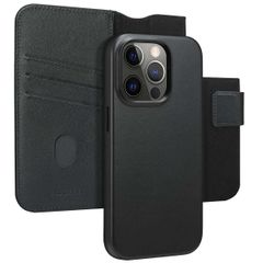 Accezz Leather Bookcase 2-in-1 met MagSafe Apple iPhone 14 Pro - Onyx Black