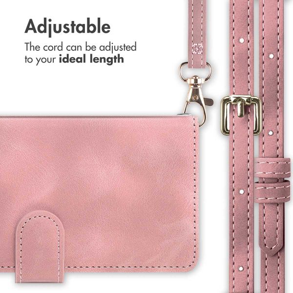 imoshion Bookcase with Strap Apple iPhone SE (2022 / 2020) / 8 / 7 - Pink