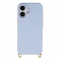 Selencia Rivièra MagSafe Backcover met afneembare haakjes Apple iPhone 16 - Powder Blue