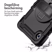 Accezz Rugged Backcover met schouderstrap Samsung Galaxy Tab A11 Plus / A9 Plus - Zwart