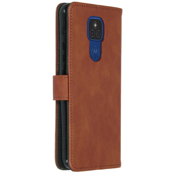 imoshion Luxe Bookcase Motorola Moto E7 Plus / G9 Play- Bruin