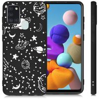 imoshion Design hoesje Samsung Galaxy A21s - Heelal - Wit