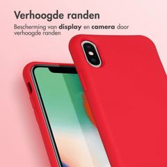 imoshion Color Backcover met afneembaar koord iPhone X / Xs - Rood