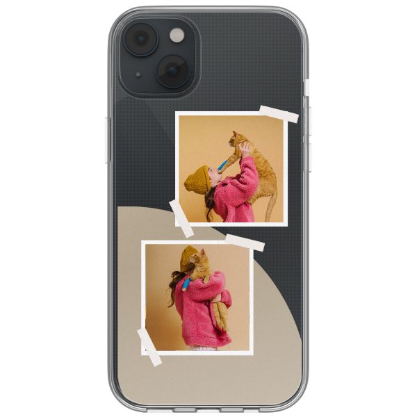 Gepersonaliseerd hoesje met filmrol N°2 iPhone 14 - Transparant