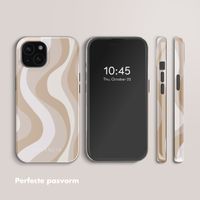 Selencia Vivid Tough Backcover met MagSafe Apple iPhone 15 - Desert Waves Beige