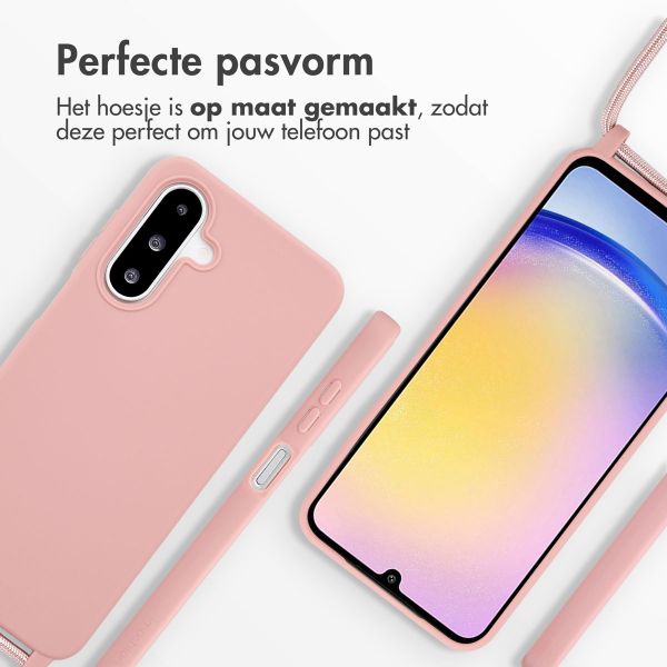 imoshion Siliconen hoesje met koord Samsung Galaxy A26 - Sand Pink