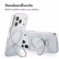 Accezz Ring Stand Backcover met MagSafe Apple iPhone 17 Pro - Transparant