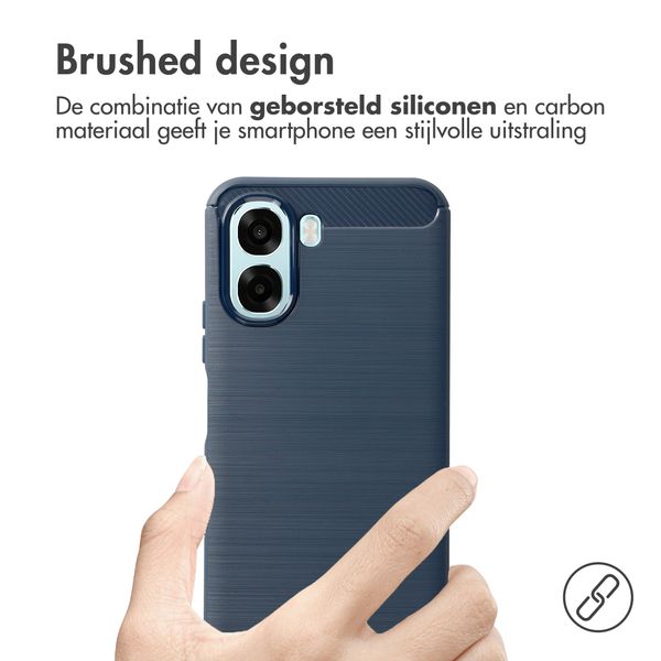 imoshion Brushed Backcover Oppo A6x (4G/5G) - Donkerblauw