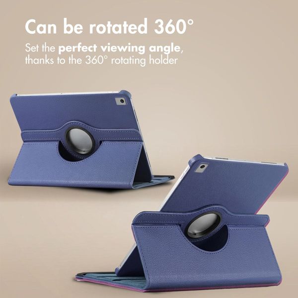 imoshion 360° Rotating Case Apple iPad 9 (2021) 10.2 inch / iPad 8 (2020) 10.2 inch / iPad 7 (2019) 10.2 inch - Dark Blue