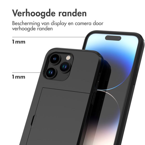 imoshion Backcover met pasjeshouder Apple iPhone 14 Pro Max - Zwart