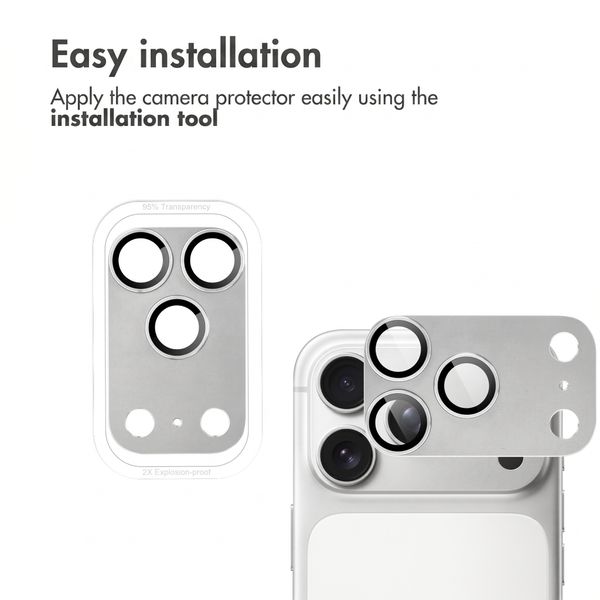 imoshion Camera Protector Glass 2-pack Apple iPhone 18 Pro / 17 Pro - Silver