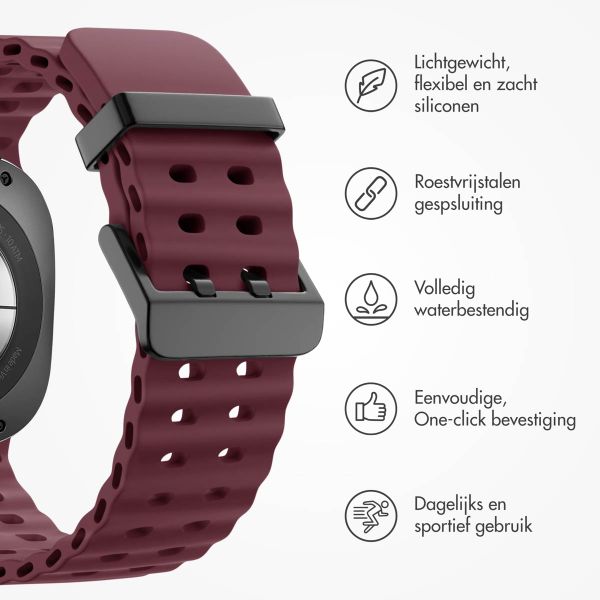 imoshion Ocean Siliconenband Samsung Galaxy Watch Ultra (2024/2025) - Wine Red