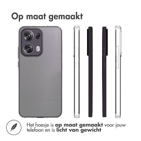 Accezz Clear Backcover Oppo Reno 13 Pro - Transparant