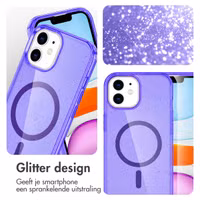 imoshion Sparkle Backcover met MagSafe Apple iPhone 12 (Pro) - Glitter Paars