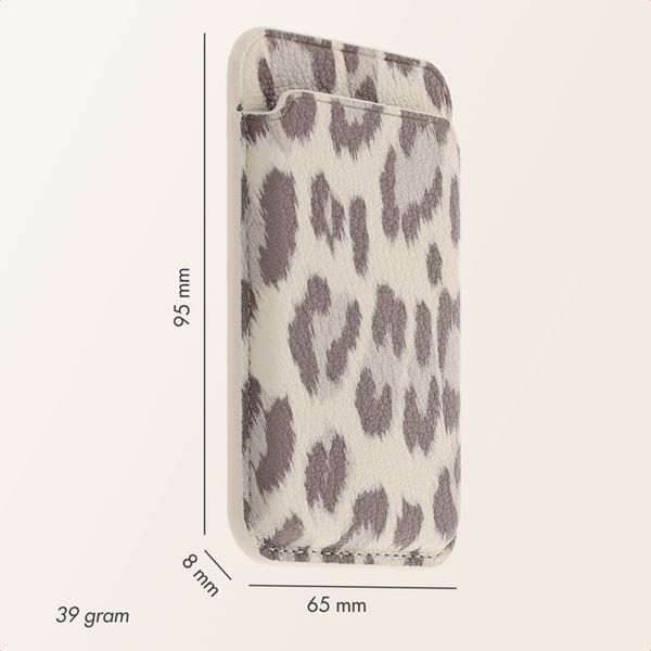 Selencia Sabi Pashouder met MagSafe - Soft Ivory