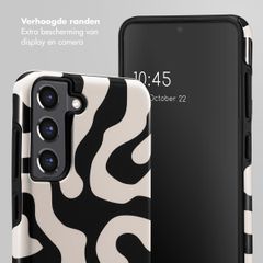 Selencia Vivid Backcover Samsung Galaxy S21 FE - Art Wave Black