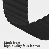 imoshion Magnetic Faux Leather Band Apple Watch | 38/40/41/42 mm - Black