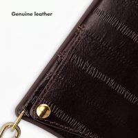 Selencia Nova Real Leather Back Cover with Card Holder Samsung Galaxy S26 Ultra - Dark Chocolate