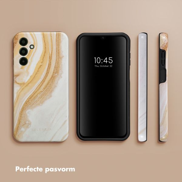 Selencia Vivid Backcover Samsung Galaxy A15 (5G/4G) - Chic Marble Gold