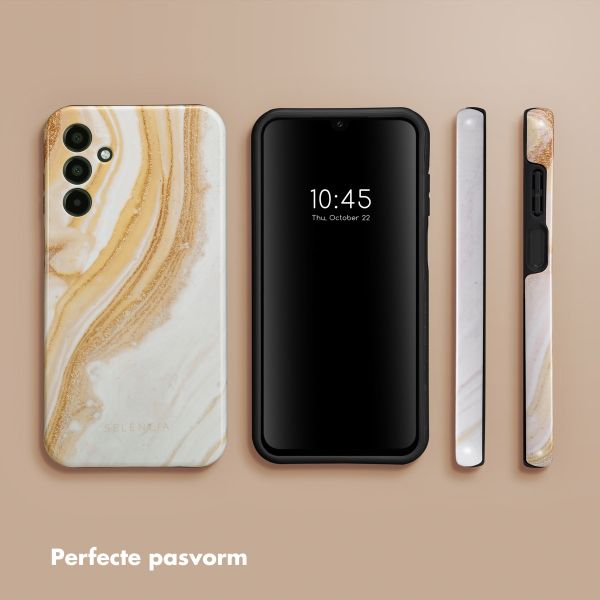 Selencia Vivid Tough Backcover Samsung Galaxy A15 (5G/4G) - Chic Marble Gold