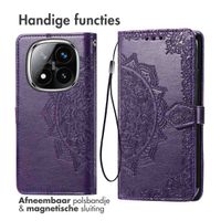 imoshion Mandala Bookcase Xiaomi Redmi Note 14 Pro (4G) - Paars