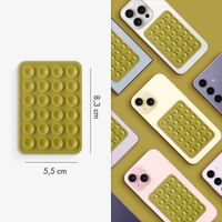 Selencia 2-Pack Telefoonhouder Zuignap - Olive Dust