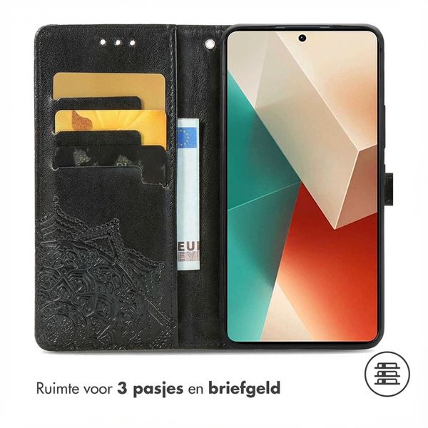 imoshion Mandala Bookcase Xiaomi Redmi Note 13 Pro (5G) / Poco X6 - Zwart