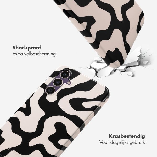 Selencia Vivid Backcover Samsung Galaxy S23 FE - Art Wave Black