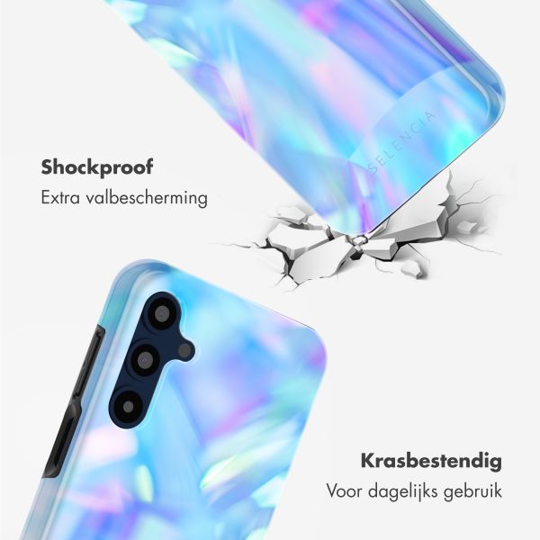 Selencia Vivid Tough Backcover Samsung Galaxy A16 - Holographic Blue Dream